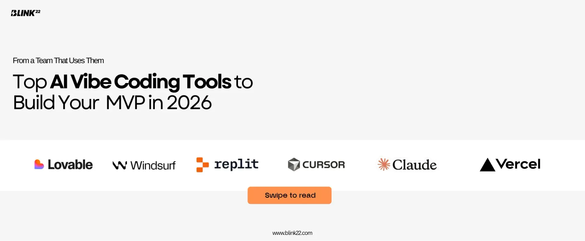 Top AI Vibe Coding Tools to Build Your MVP in 2026 (From a Team That Uses Them)